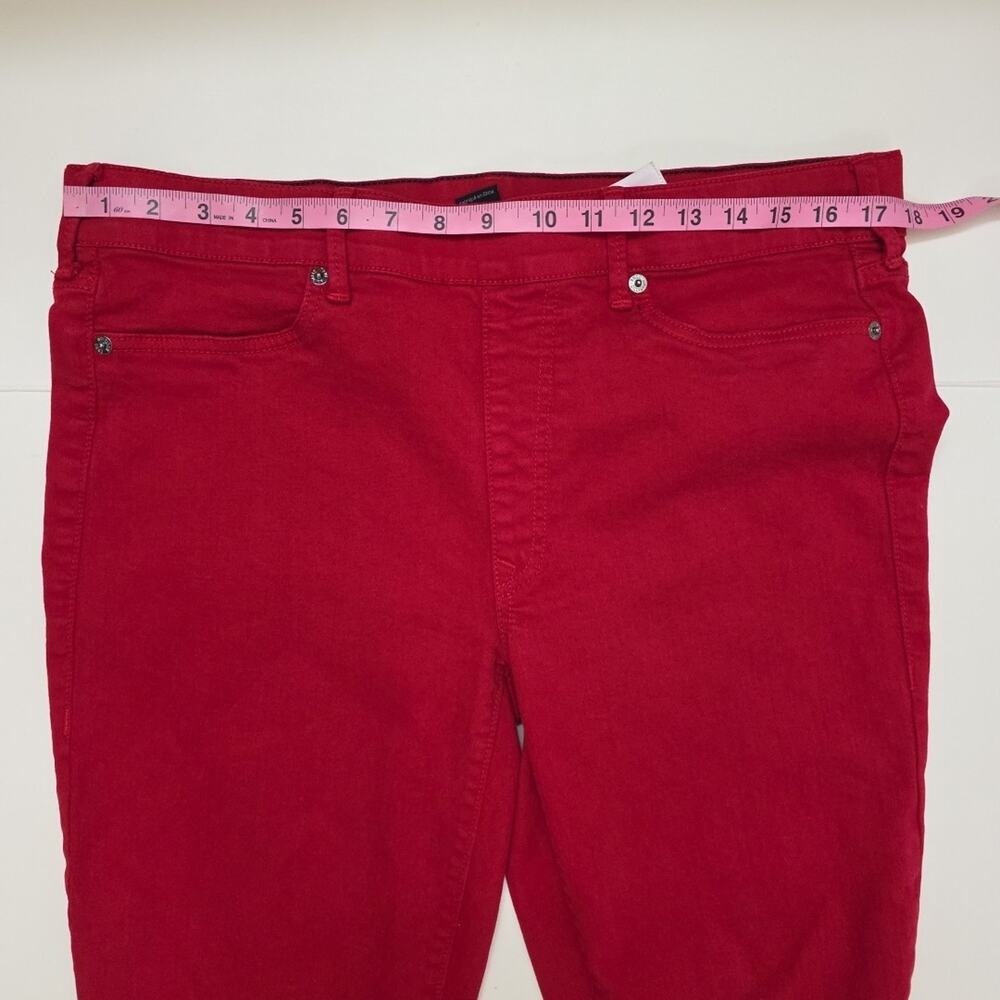 Y2K True Religion Red Skinny Jean Leggings Womens XL Stretch Jeggings - Picture 7 of 9